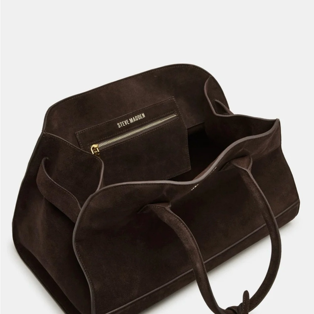 ๐ค MARGAUX STEVE MADDEN HEIDEE LEATHER BROWN SUEDE BAG! - Picture 14 of 14